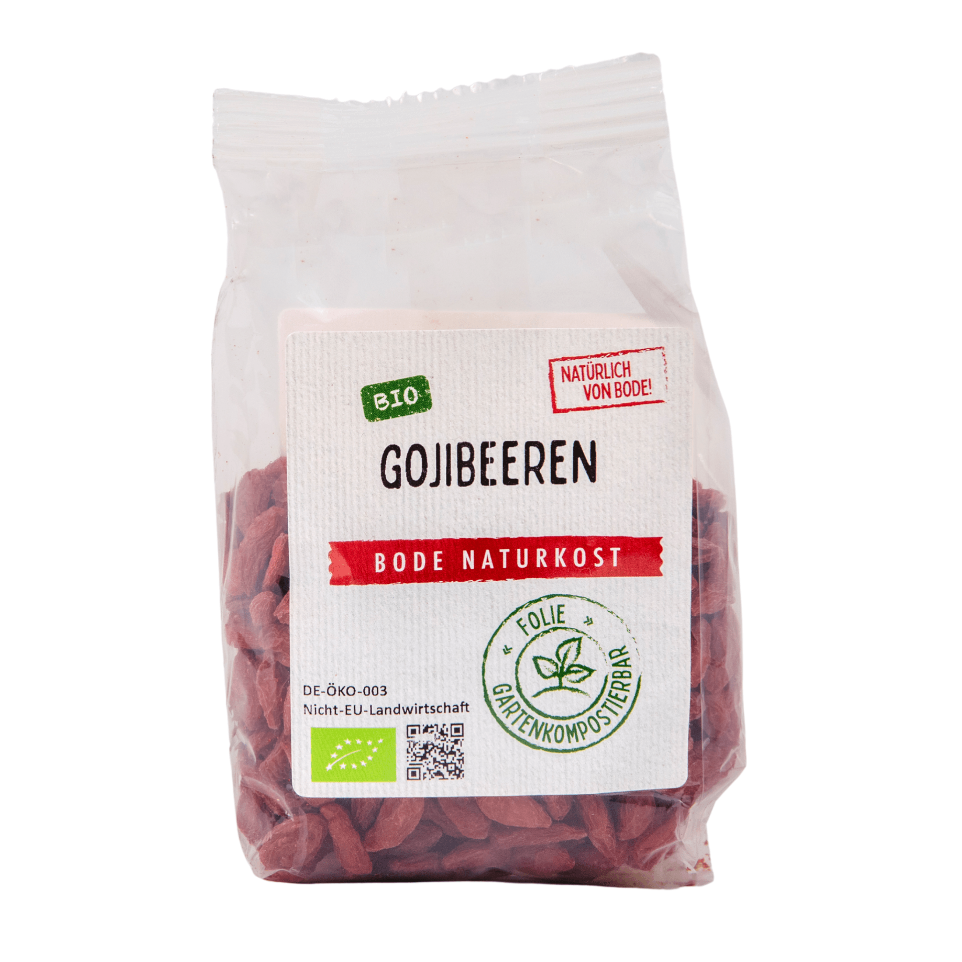 Suené goji bobule bio, kompostovatelný pytel 6x100g