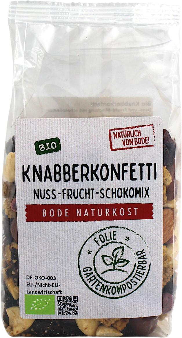 Kouskové konfeti - Smes orechu, ovocí a cokolády bio kompostovatelný pytel 6x175g