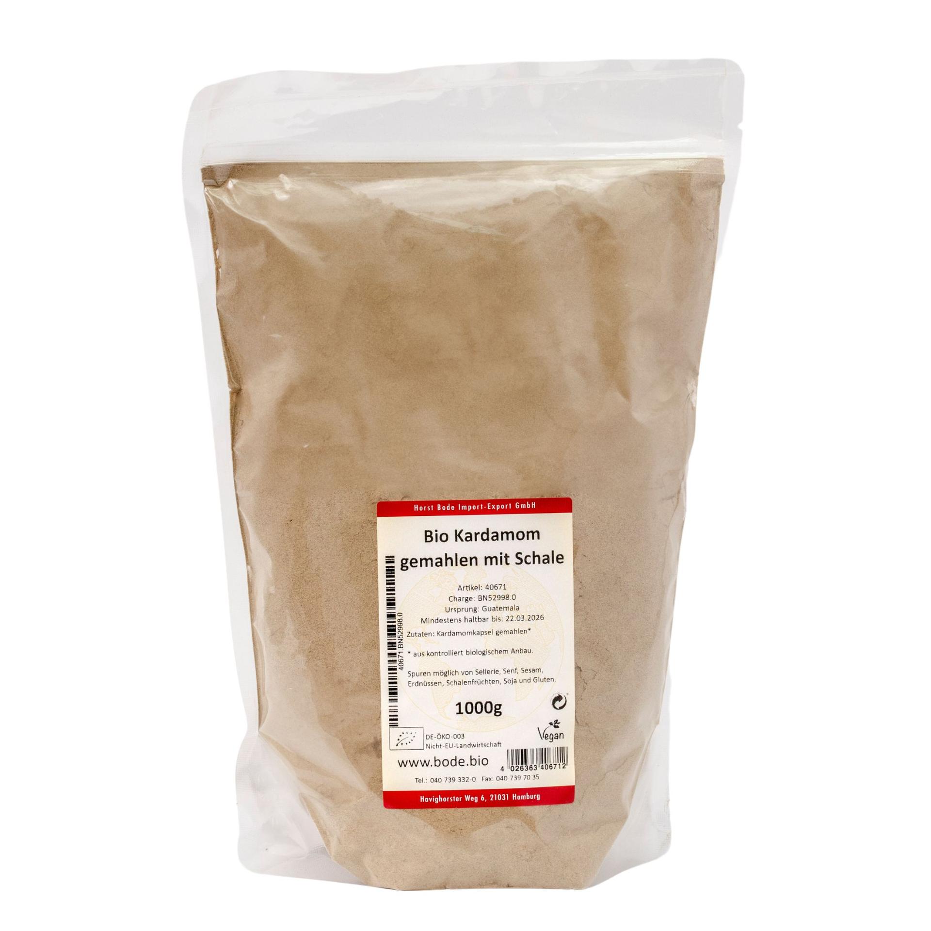 Kardamom mletý s lupinou bio 1kg