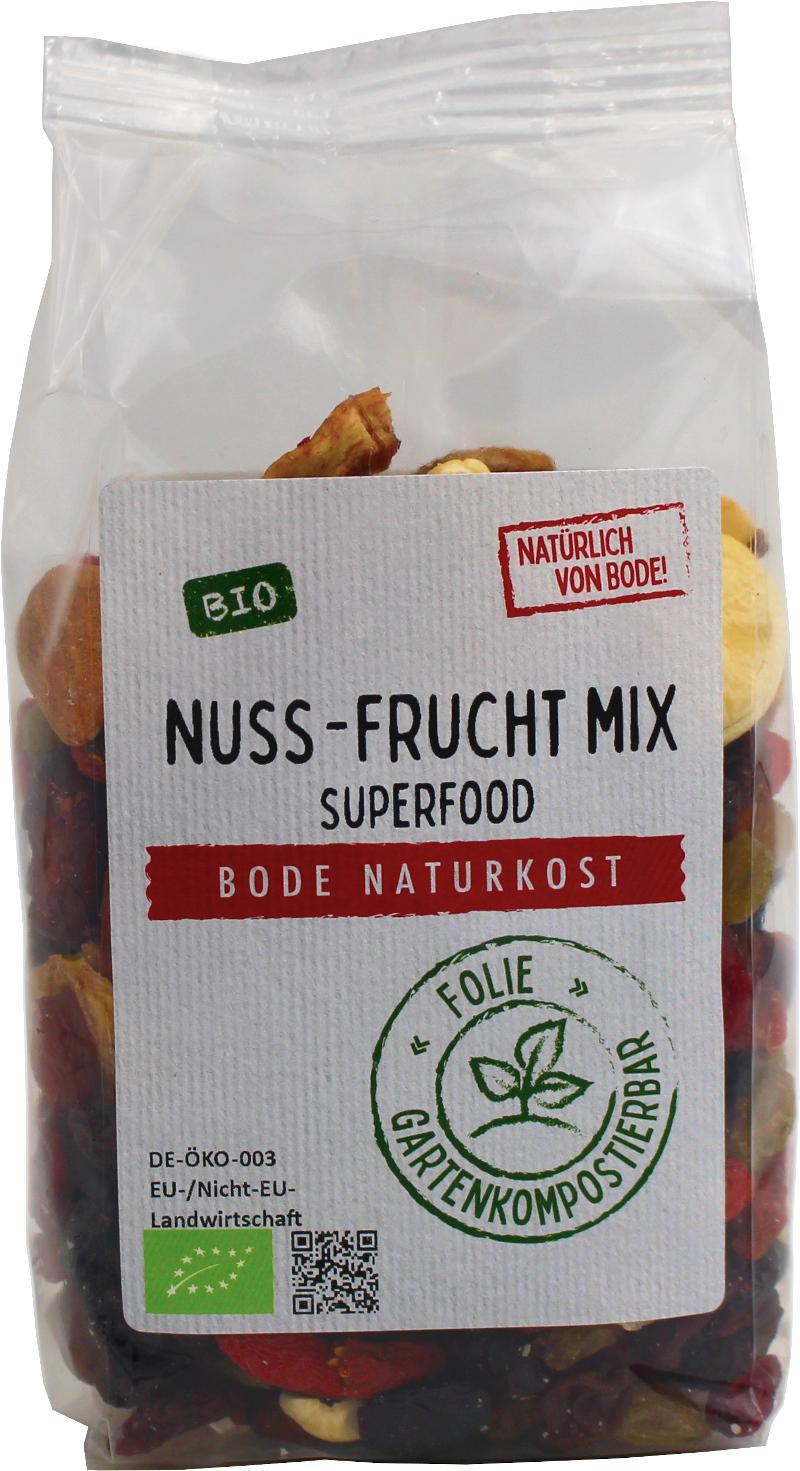 Bio orechovo-ovocná smes Superfood, kompostovatelný pytel 6x200g
