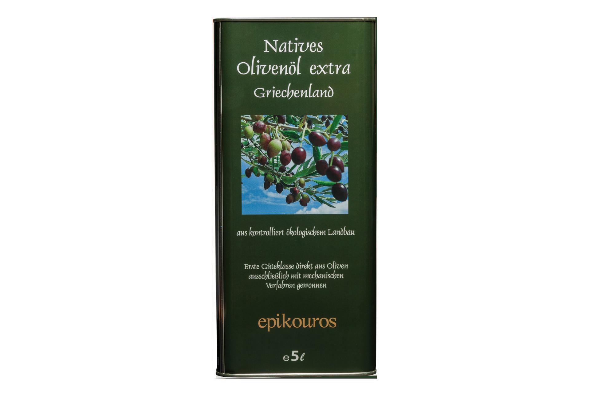 Olivový olej extra panenské Bio Recko I Nyní EU-BIO, oblíbená chut zustává 5L