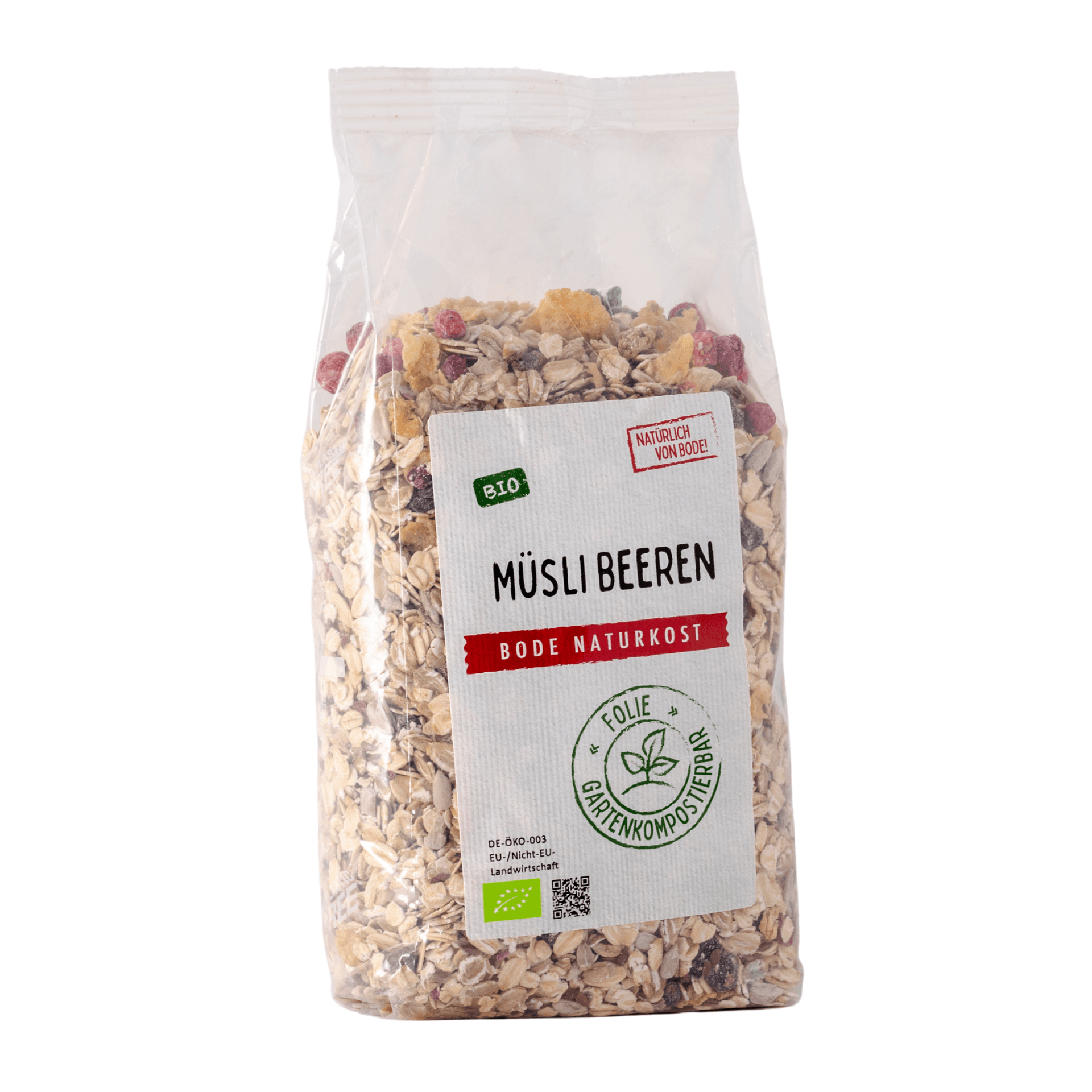Müsli Bio bobule - kompostovatelný pytel 6x500g