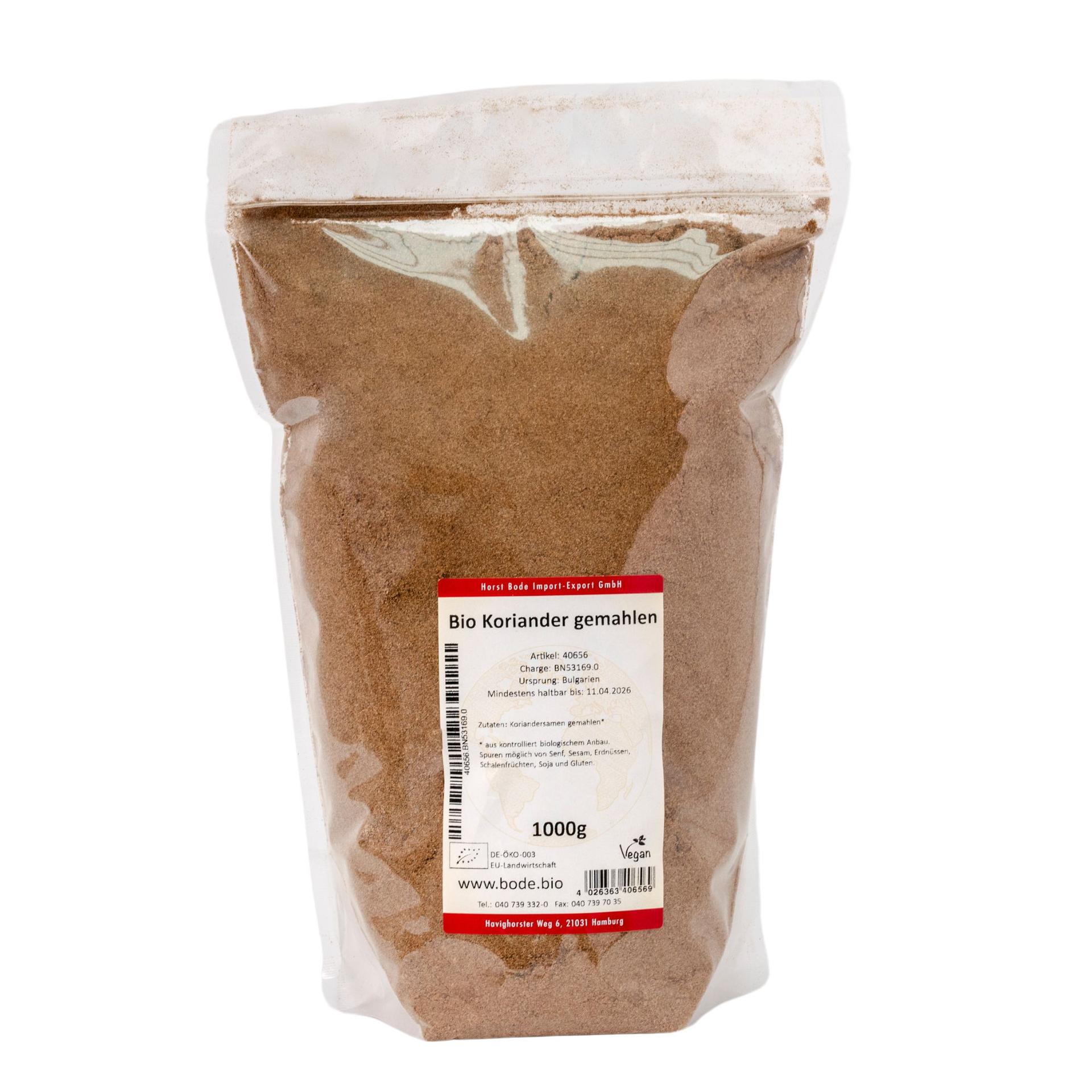 Bio mleté koriandrové semeno 1 kg