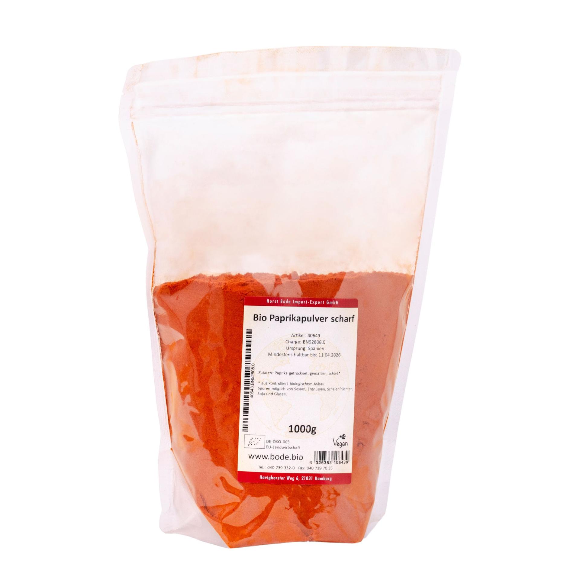 Ostrá papricka Bio 1kg