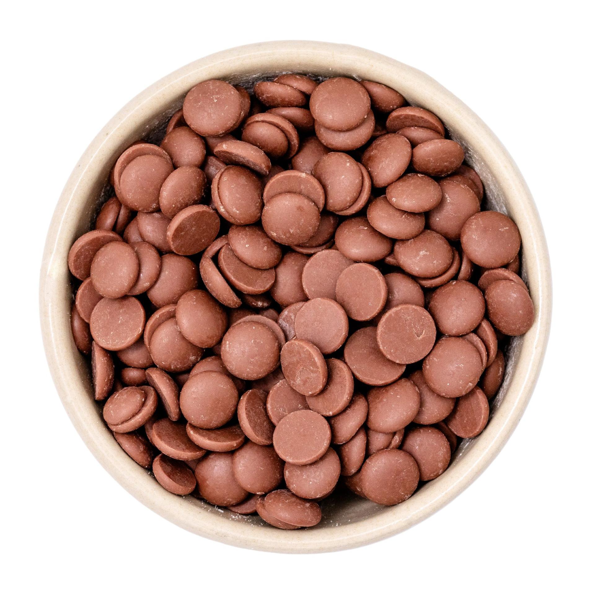 Cukroví s mlécnou cokoládou Bio, min. 35% kakaa, velikost asi 10 mm 20kg