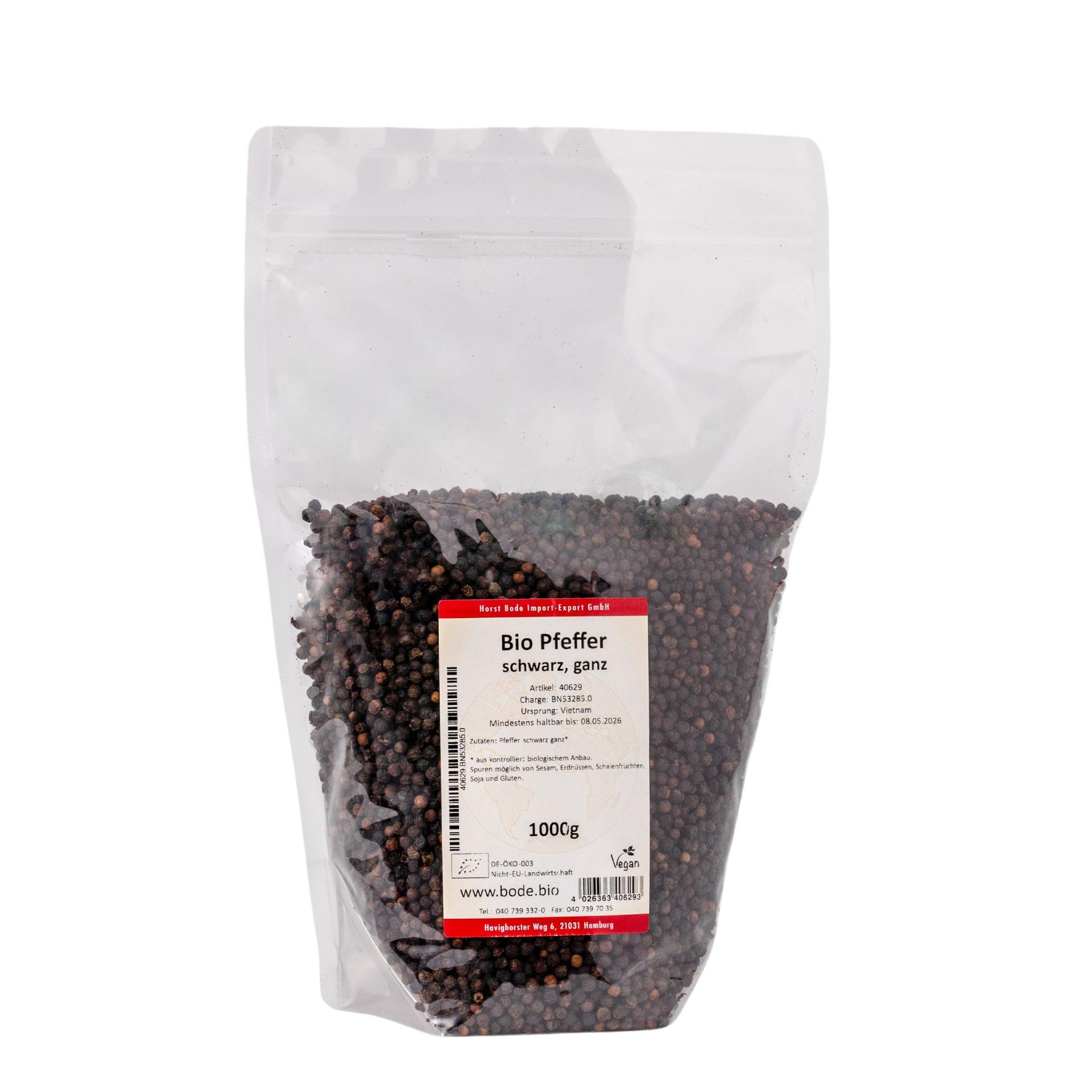 Bio celé cerné pepre 1 kg