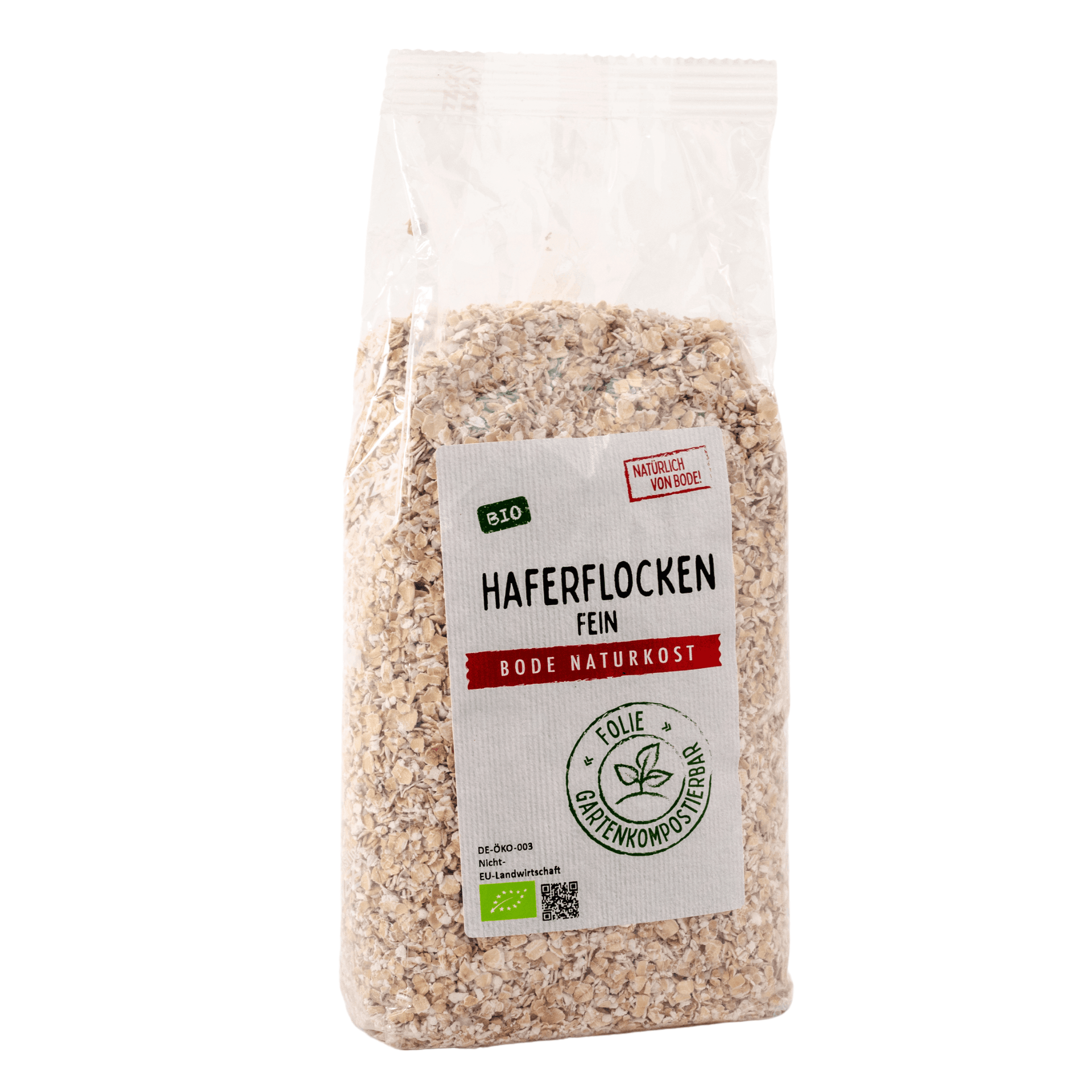 Jemné vlocky ovsa bio, kompostovatelný pytel 6x500g, Bio