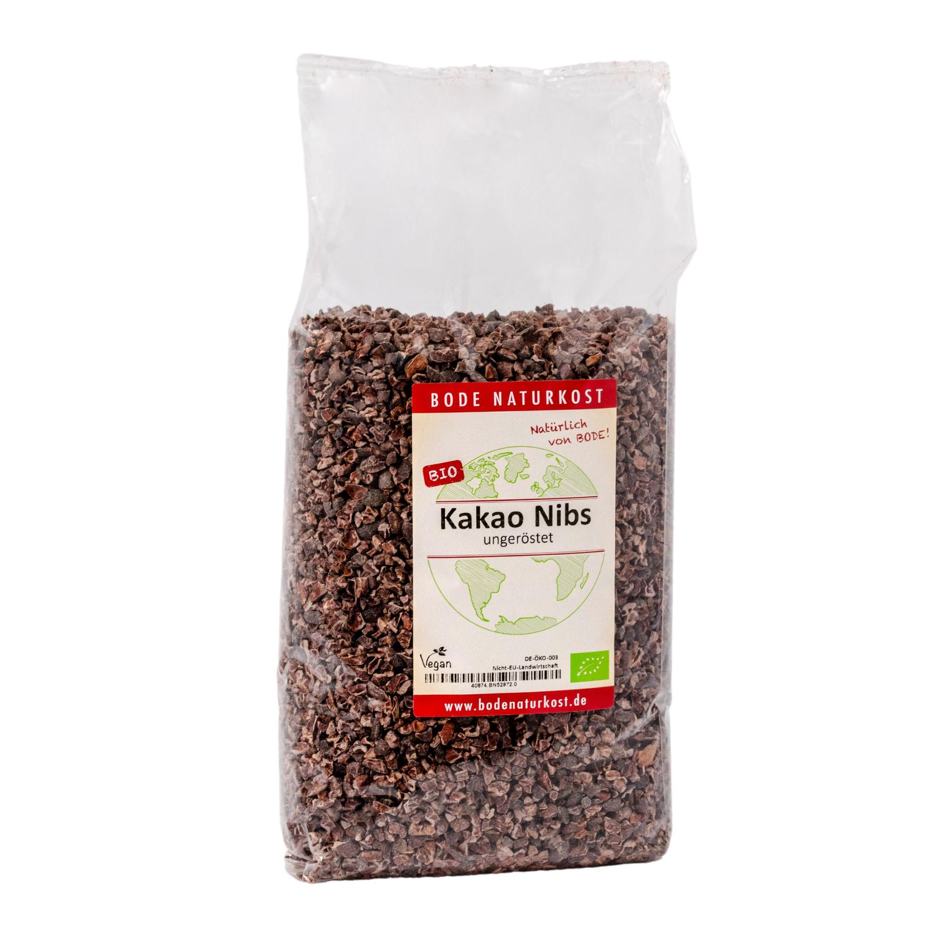 Bio nekourené kakaové nibs 1kg