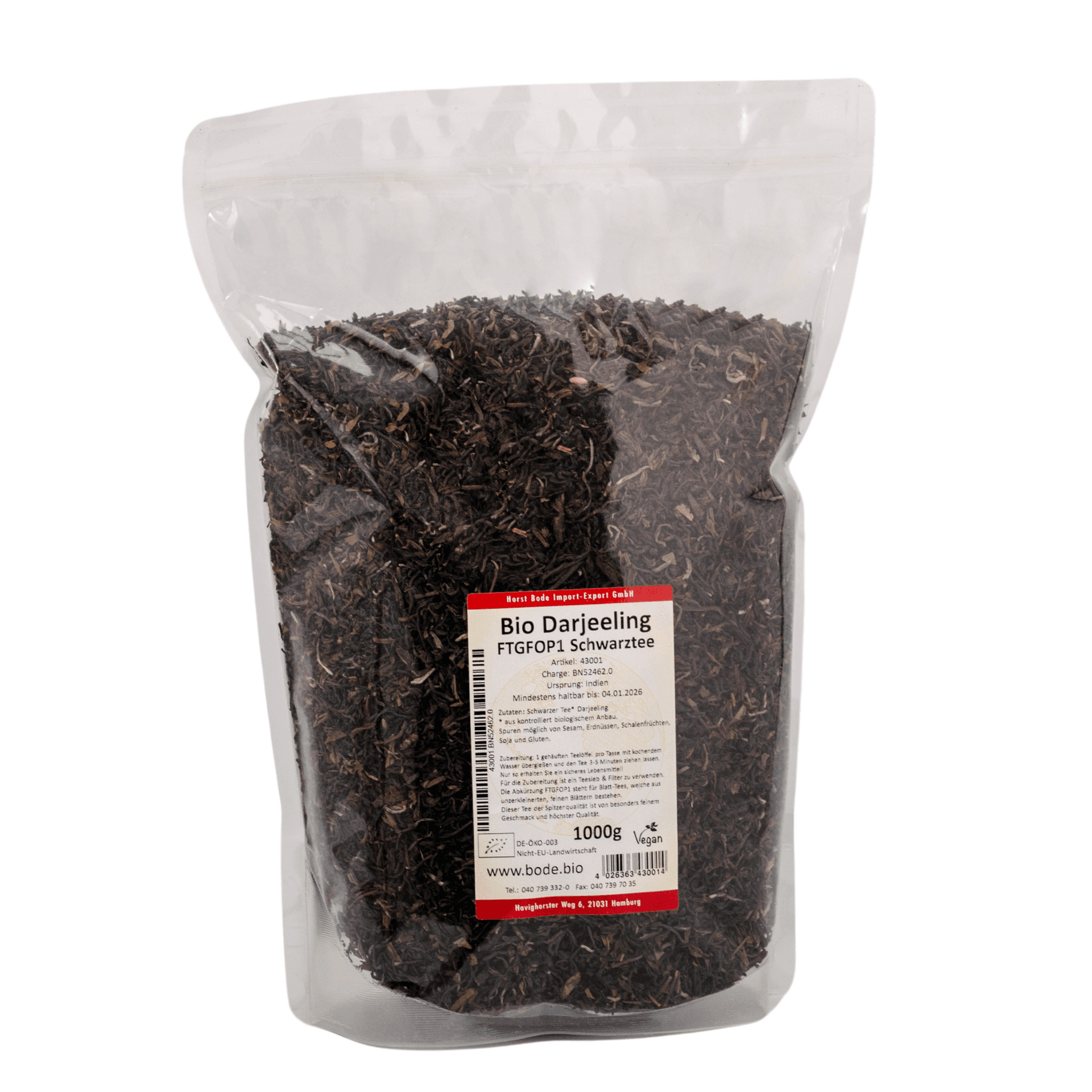 Darjeeling FTGFOP1 cerný caj bio 1kg