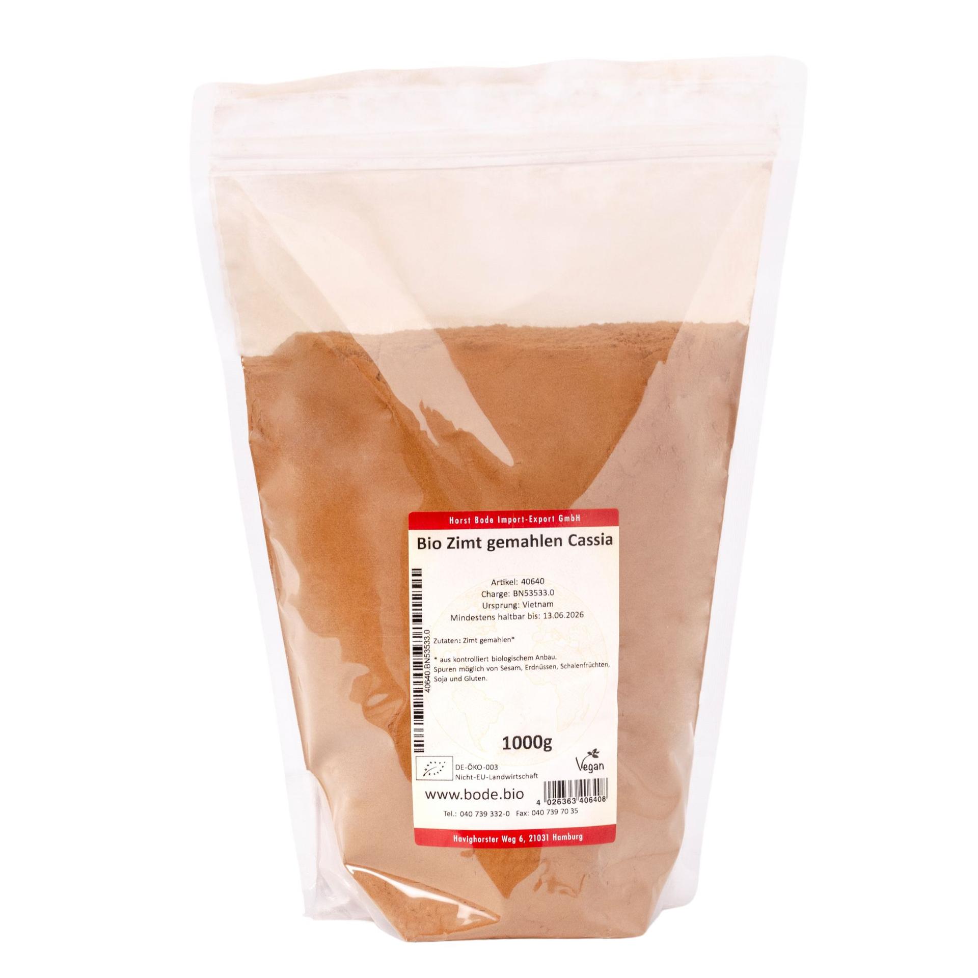 Mleté skorice Cassia Bio 1kg