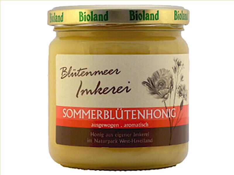 Krémový med z letních kvetu Bio Bioland Nemecko More kvetu Vcelarství 500g
