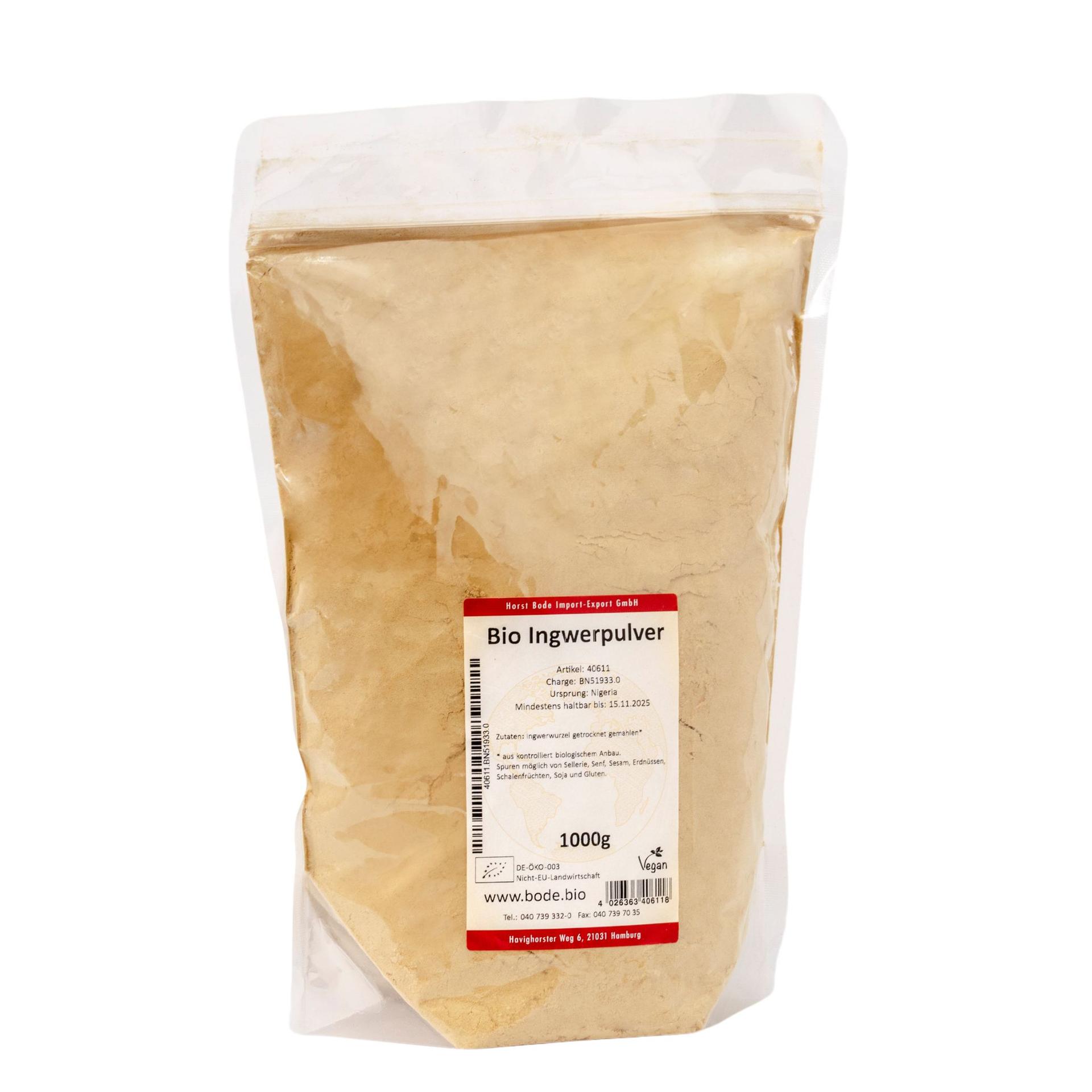 Bio mleté ingverové korení 1kg