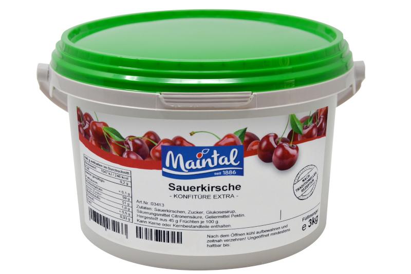 Bio tremoná povidlová konzerva Maintal 3kg s nemeckým bio cukrem