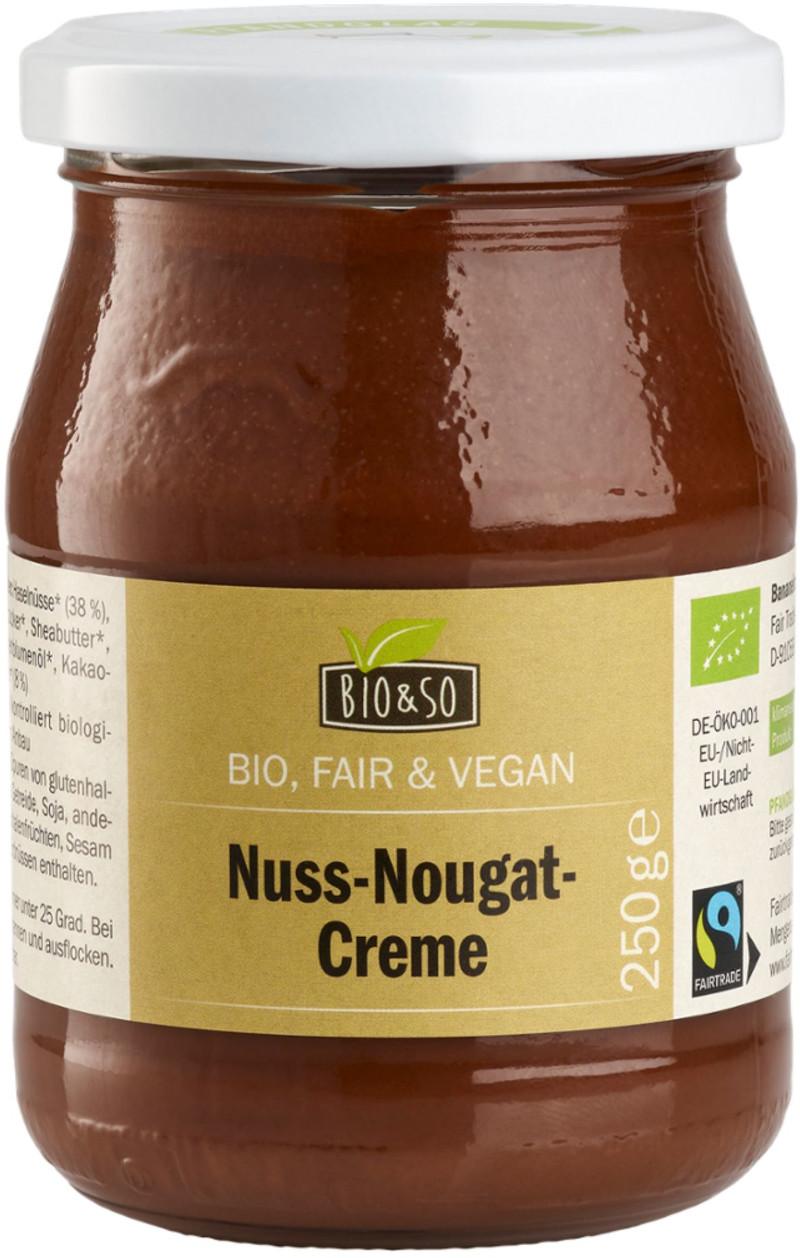 Krémový rozmaz s orechy a nougatem bio Bio&So 6x250g